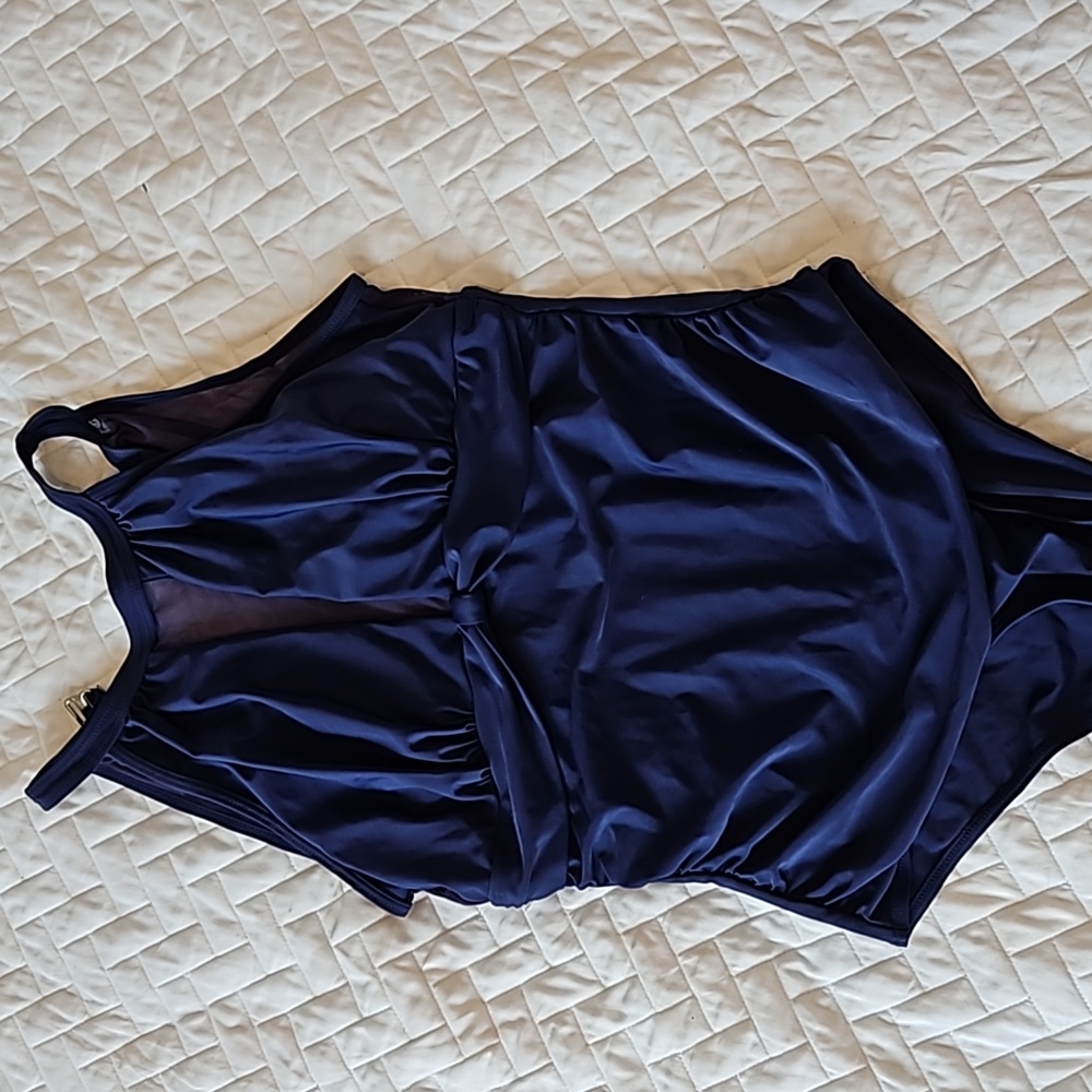 Navy One Piece bathing suit